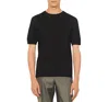 Sandro Pablo Solid Knit Tee In Black