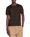 Sandro Knitted Tee In Brown