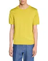 Sandro Knitted Tee In Super Green