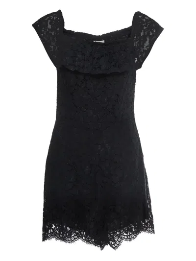 Pre-owned Sandro Lace-detailing Playsuit