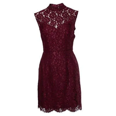 Pre-owned Sandro , Lace Dress With Open Back In Black