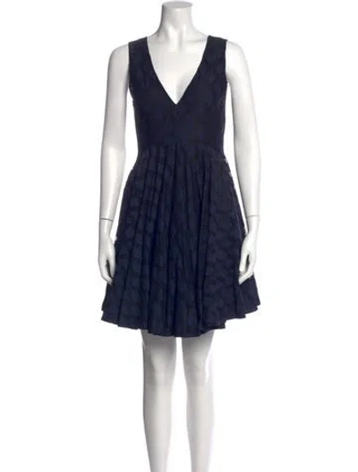 Pre-owned Sandro Lace Pattern Mini Dress In Multi