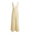Sandro Satin Effect Maxi Dress