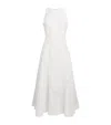 Sandro Lace-trim Midi Dress In White