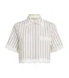 Sandro Striped Cropped Shirt