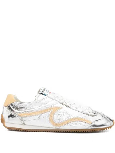 Sandro Sneakers Mit Schnürung In Silver