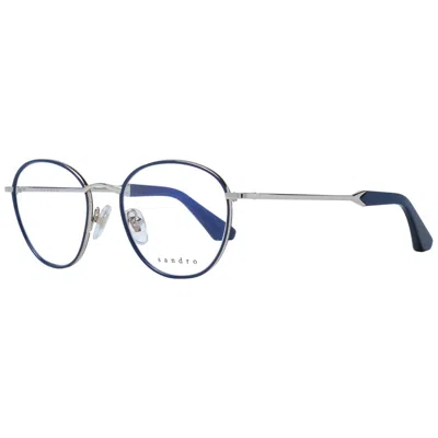 Sandro Blue Women Optical Frames In Silver