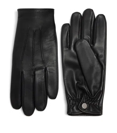 Sandro Lambskin Gloves In Black