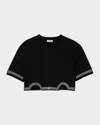Sandro Crystal-embellished T-shirt In Black
