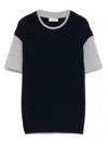Sandro Layered T-shirt In Black