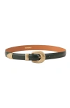 Sandro Leather Tooled-buckle Belt