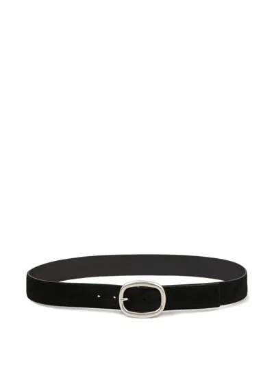 Sandro 皮质腰带 In Black