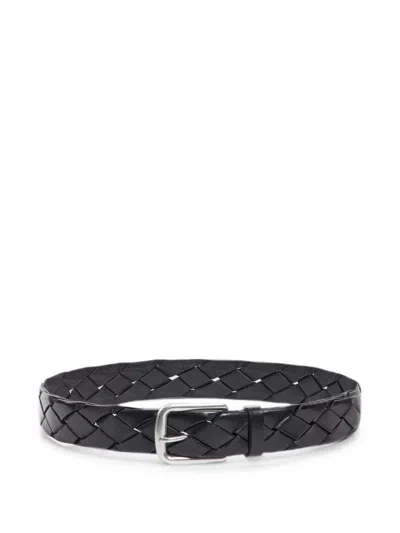 Sandro Leather Belt In Black