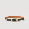 Sandro Leather Belt In Pattern
