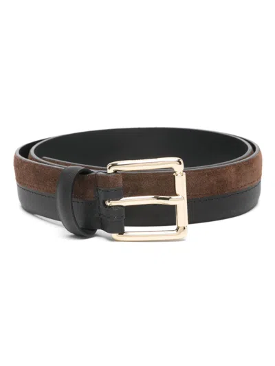Sandro Leather Belt In Schwarz
