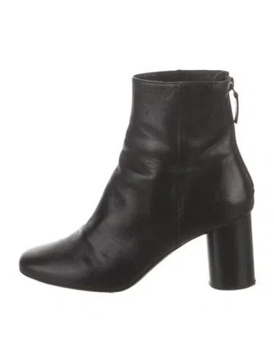 Pre-owned Sandro Leather Boots In Black