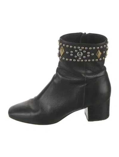 Pre-owned Sandro Leather Boots In Black