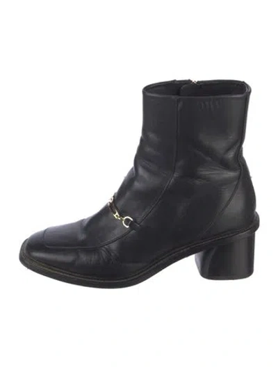 Pre-owned Sandro Leather Boots In Black