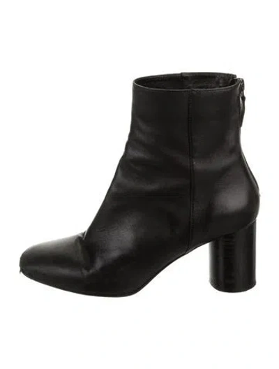 Pre-owned Sandro Leather Boots In Black