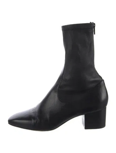 Pre-owned Sandro Leather Boots In Black