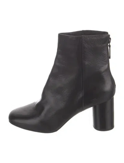 Pre-owned Sandro Leather Boots In Black