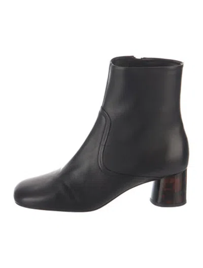 Pre-owned Sandro Leather Boots In Black
