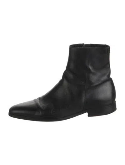 Pre-owned Sandro Leather Boots In Black