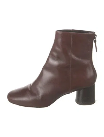Pre-owned Sandro Leather Boots In Brown