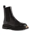 Sandro Ankle Boots With Notched Sole In Black