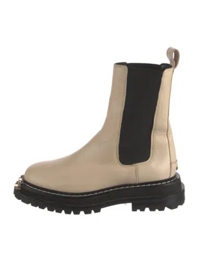 Pre-owned Sandro Leather Chelsea Boots In Black/neutrals