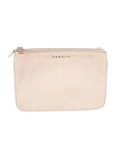 Pre-owned Sandro Leather Cosmetic Bag In Pink