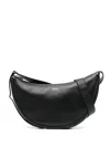 Sandro Leather Crossbody Bag In Black