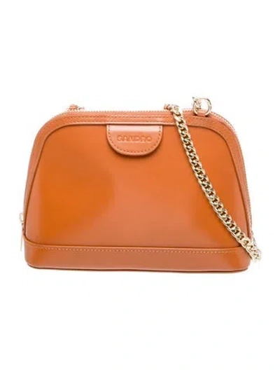 Pre-owned Sandro Leather Crossbody Bag In Brown