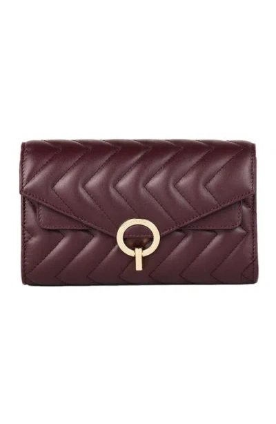 SANDRO SANDRO LEATHER CROSSBODY CLUTCH BAG