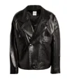 Sandro Oversized-jeansjacke In Black