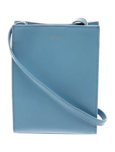 Pre-owned Sandro Leather Evening Bag In Blue