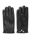 Sandro Leather Gloves In Black