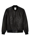 Sandro Leather Jacket In Black