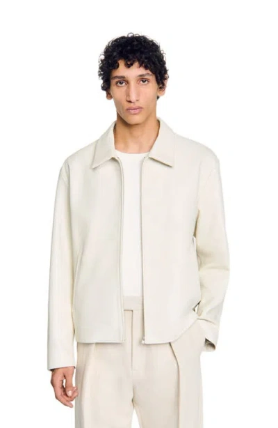 SANDRO SANDRO LEATHER JACKET