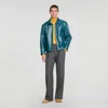 Sandro Leather Jacket In Multi