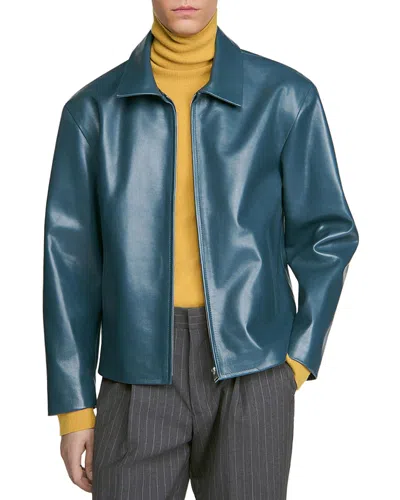 SANDRO LEATHER JACKET