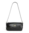 Sandro Womens Black Le Mambo Leather Shoulder Bag In Black