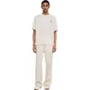 Sandro Leather Logo T-shirt In Neutral