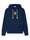 Sandro Cotton Patch-detail Hoodie In Black