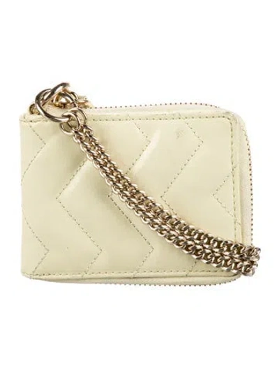 Pre-owned Sandro Leather Printed Wallet In Neutral