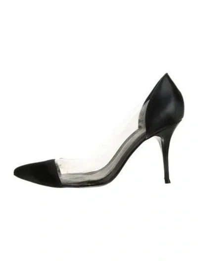 Pre-owned Sandro Leather Pumps In Green
