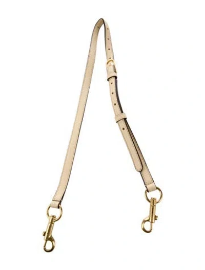 Pre-owned Sandro Leather Purse Strap In Neutral