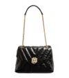 Sandro Quilted Leather Shoulder Bag In Black