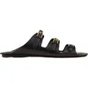 Sandro Leather Sandals In Black