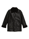 Sandro Kurzer Ledermantel In Black
